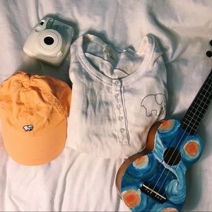 Ivory Ella White Henley Shirt